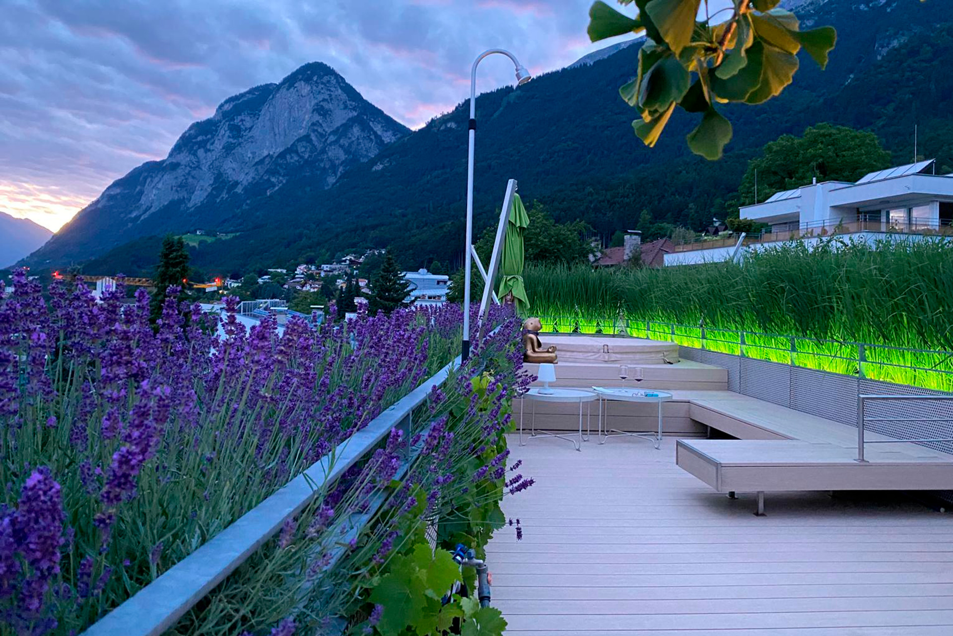 Terrassenbepflanzung, Terrassengestaltung, Gartenbau Lechner Innsbruck Tirol